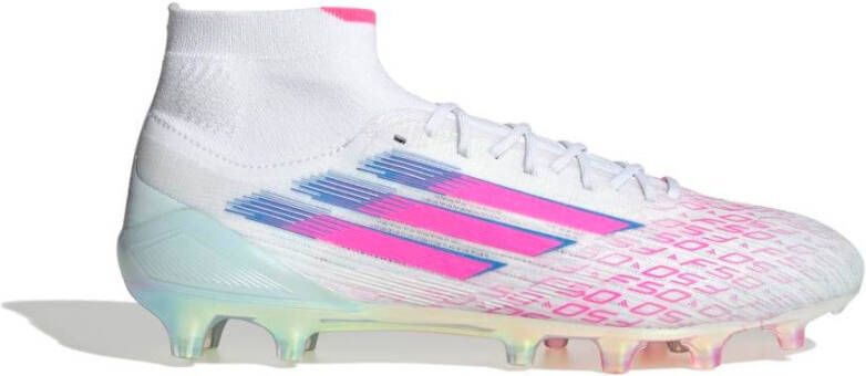 Adidas F50 Sparkfusion Elite Gras Kunstgras Voetbalschoenen (MG) Dames Wit Roze Blauw