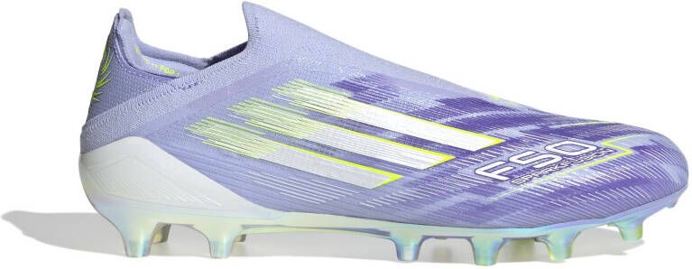 Adidas F50 Sparkfusion Elite Veterloze Gras Kunstgras Voetbalschoenen (MG) Dames Paars Geel
