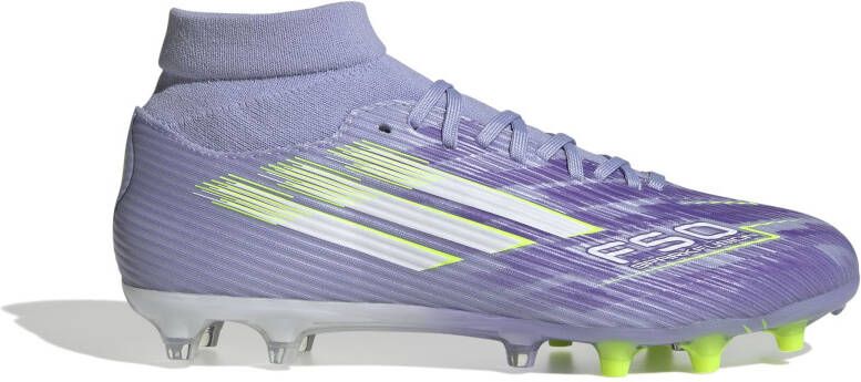 Adidas F50 Sparkfusion League Gras Kunstgras Voetbalschoenen (MG) Dames Paars Geel