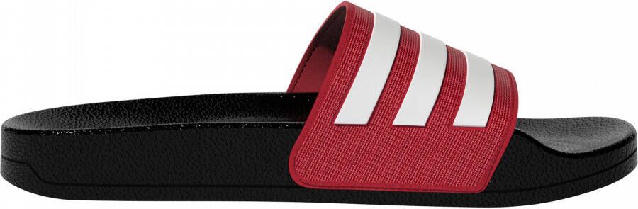 adidas Adilette Shower Slippers Kids Zwart Wit Rood