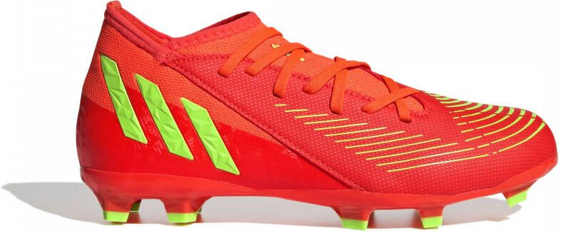 adidas Predator Edge.3 Gras Voetbalschoenen (FG) Kids Rood Groen