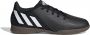 Adidas Performance Predator Edge.4 IN Jr. zaalvoetbalschoenen zwart wit rood - Thumbnail 3