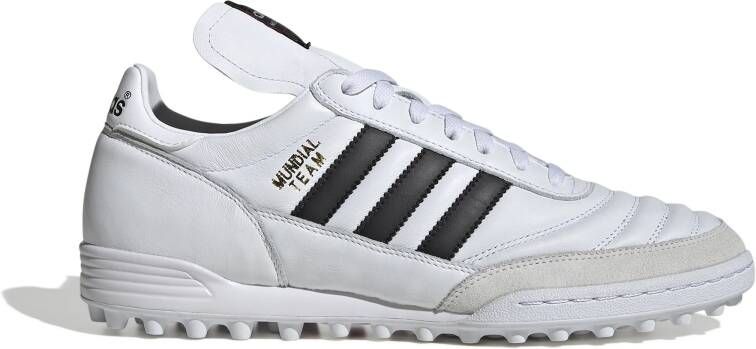Adidas Mundial Team Turf Voetbalschoenen (TF) Wit Zwart Goud
