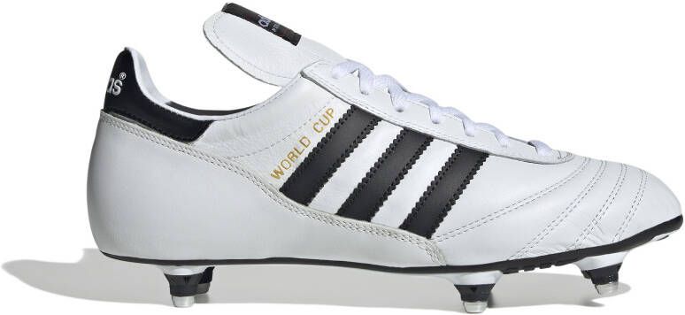 adidas Mundial World Cup IJzeren-Nop Voetbalschoenen (SG) Wit Zwart Goud