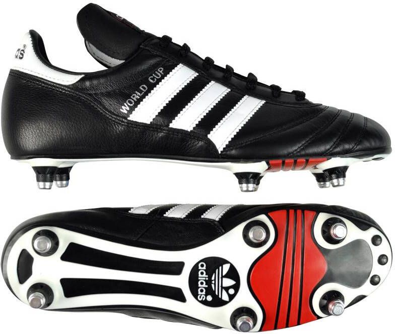 Adidas Mundial World Cup IJzeren-Nop Voetbalschoenen (SG) Zwart Wit