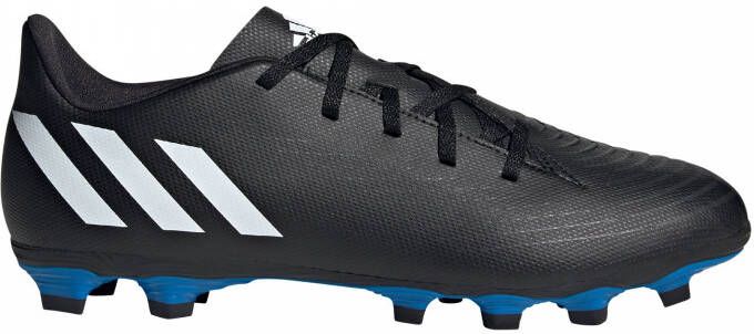 adidas Predator Edge.4 Gras Kunstgras Voetbalschoenen (FxG) Zwart Wit Blauw
