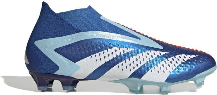 Adidas Predator Accuracy+ Veterloze Gras Voetbalschoenen (FG) Blauw Lichtblauw Wit