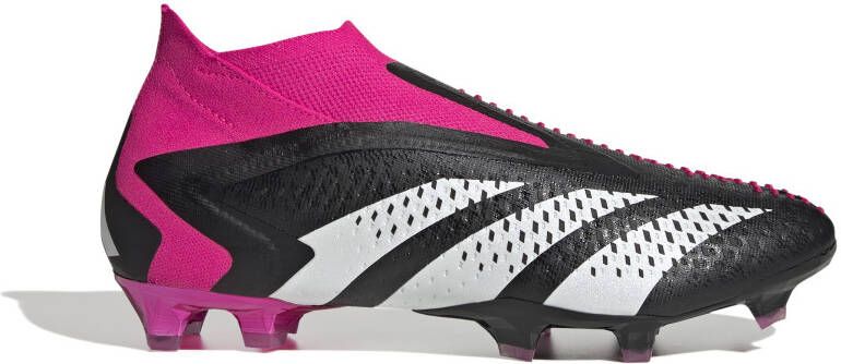 Adidas Predator Accuracy Veterloze Gras Voetbalschoenen FG Zwart Wit Roze Schoenen