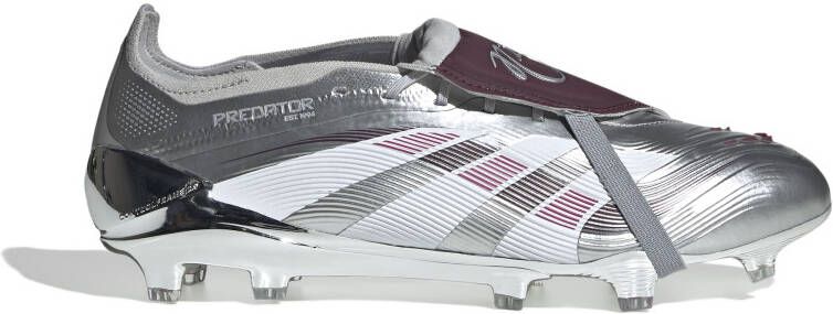 Adidas Predator Bellingham Elite FT Gras Voetbalschoenen (FG) Zilver Rood Wit