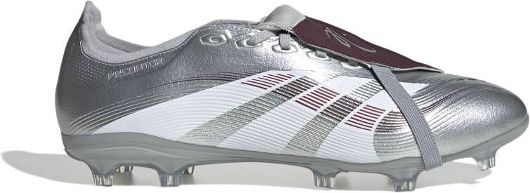 adidas Predator Bellingham League FT Gras Kunstgras Voetbalschoenen (MG) Zilver Rood Wit