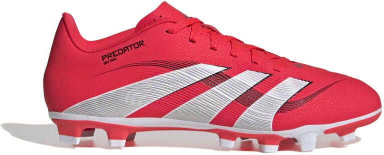 adidas Predator Club Gras Kunstgras Voetbalschoenen (MG) Rood Wit Zwart