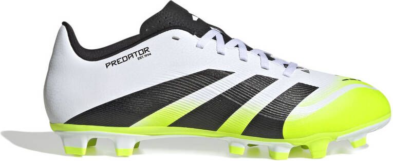 Adidas Predator Club Gras Kunstgras Voetbalschoenen (MG) Wit Zwart Neongeel