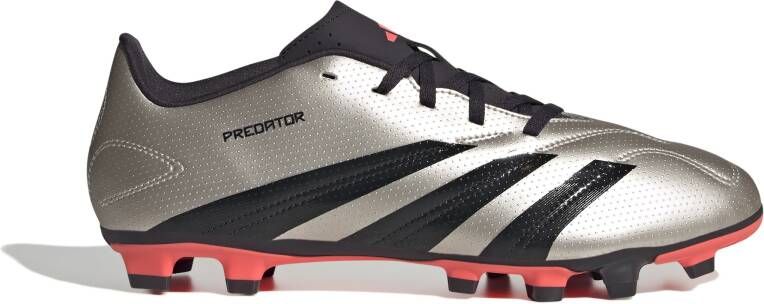 Adidas Predator Club Gras Kunstgras Voetbalschoenen (MG) Zilver Zwart Roze