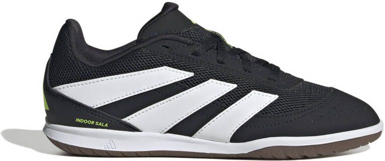 Adidas Predator Club Sala Zaalvoetbalschoenen (IN) Kids Zwart Wit Neongeel