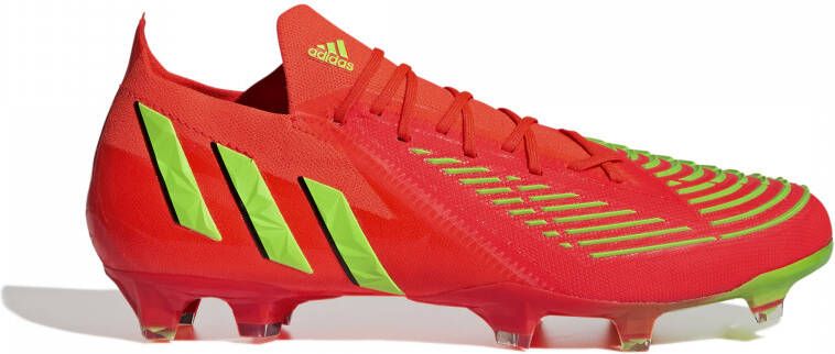 adidas Predator Edge.1 Gras Voetbalschoenen (FG) Low Rood Groen Zwart