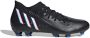 Adidas Predator Edge.3 Firm Ground Voetbalschoenen Core Black Cloud White Vivid Red Dames - Thumbnail 8