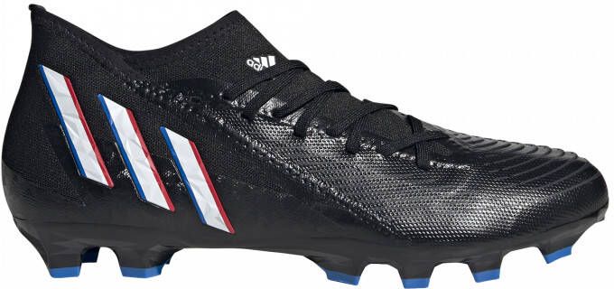 adidas Predator Edge.3 Gras Kunstgras Voetbalschoenen (MG) Zwart Wit Rood