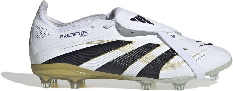 Adidas Predator Elite FT Gras Voetbalschoenen (FG) Kids Wit Zwart Goud