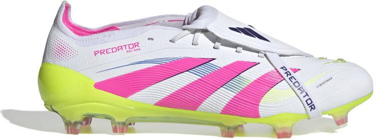Adidas Predator Elite FT Gras Voetbalschoenen (FG) Wit Roze Neongeel