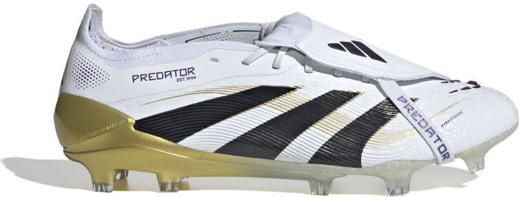 adidas Predator Elite FT Gras Voetbalschoenen (FG) Wit Zwart Goud
