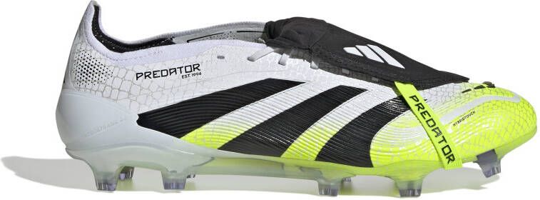 Adidas Predator Elite FT Gras Voetbalschoenen (FG) Wit Zwart Neongeel