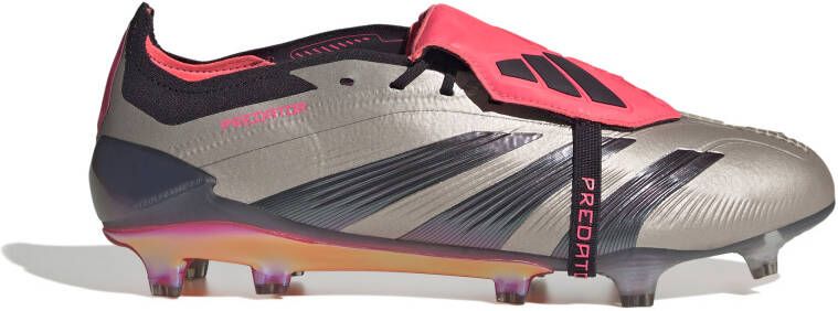 adidas Predator Elite FT Gras Voetbalschoenen (FG) Zilver Zwart Roze