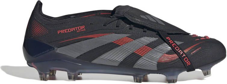 Adidas Predator Elite FT Gras Voetbalschoenen (FG) Zwart Grijs Rood