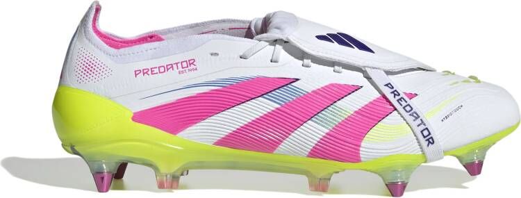Adidas Predator Elite FT IJzeren-Nop Voetbalschoenen (SG) Wit Roze Neongeel