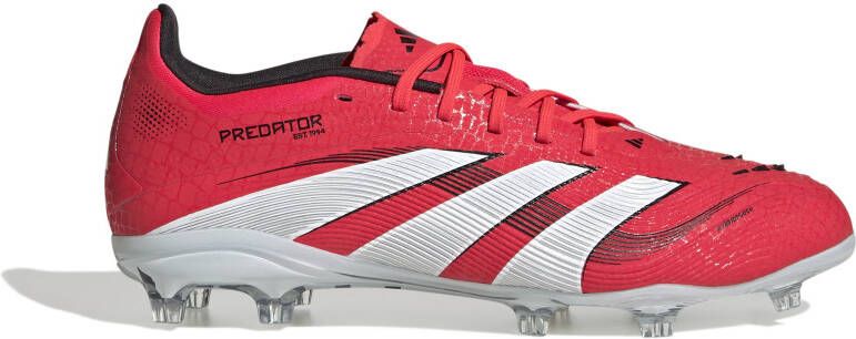Adidas Predator Elite Gras Voetbalschoenen (FG) Kids Rood Wit Zwart
