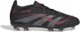 Adidas Predator Elite Gras Voetbalschoenen (FG) Kids Zwart Grijs Rood - Thumbnail 1