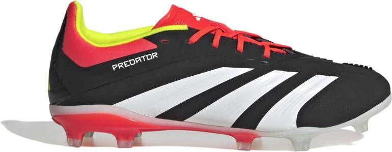 Adidas Predator Elite Gras Voetbalschoenen (FG) Kids Zwart Wit Felrood