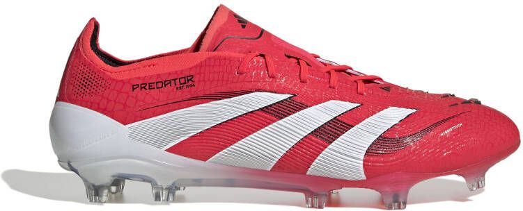 Adidas Predator Elite Gras Voetbalschoenen (FG) Rood Wit Zwart