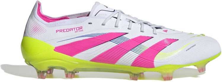 Adidas Predator Elite Gras Voetbalschoenen (FG) Wit Roze Neongeel