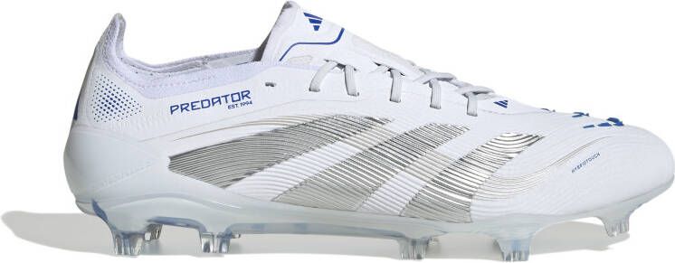 Adidas Predator Elite Gras Voetbalschoenen (FG) Wit Zilver Blauw