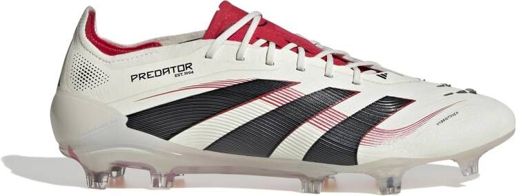 Adidas Predator Elite Gras Voetbalschoenen (FG) Wit Zwart Rood