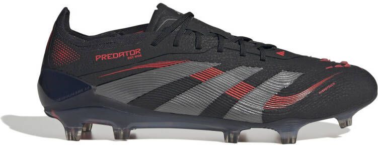 Adidas Predator Elite Gras Voetbalschoenen (FG) Zwart Grijs Rood