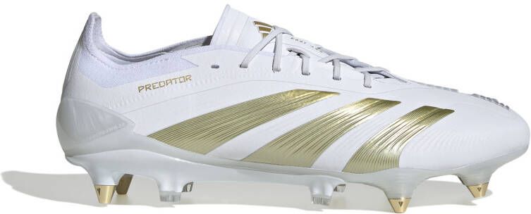 adidas Predator Elite IJzeren-Nop Voetbalschoenen (SG) Wit Goud