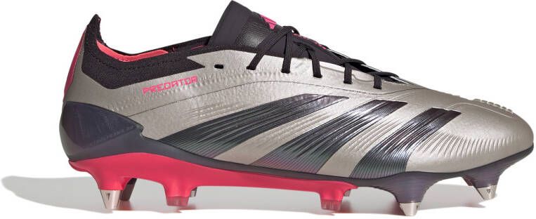 Adidas Predator Elite IJzeren-Nop Voetbalschoenen (SG) Zilver Zwart Roze - Foto 1