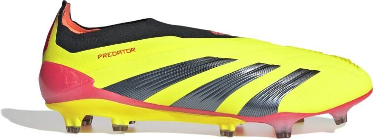 Adidas Predator Elite Laceless FG Team Solar Yellow 2 Core Black Solar Red- Heren Team Solar Yellow 2 Core Black Solar Red - Foto 2