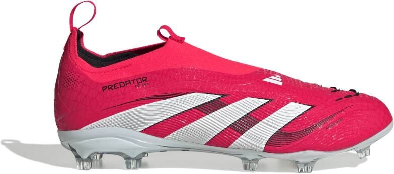 Adidas Predator Elite Veterloze Gras Voetbalschoenen (FG) Kids Rood Wit Zwart