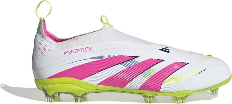 Adidas Predator Elite Veterloze Gras Voetbalschoenen (FG) Kids Wit Roze Neongeel