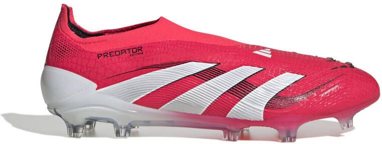 Adidas Predator Elite Veterloze Gras Voetbalschoenen (FG) Rood Wit Zwart
