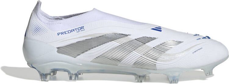 Adidas Predator Elite Veterloze Gras Voetbalschoenen (FG) Wit Zilver Blauw