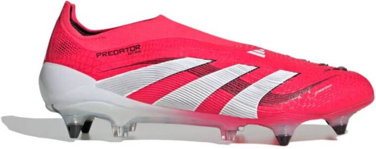 Adidas Predator Elite Veterloze IJzeren-Nop Voetbalschoenen (SG) Rood Wit Zwart