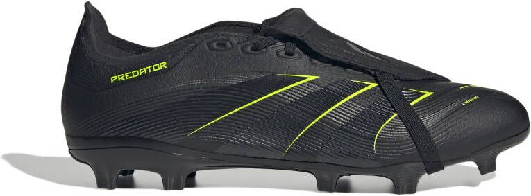 Adidas Predator League FT Gras Kunstgras Voetbalschoenen (MG) Zwart Donkergrijs Neongeel