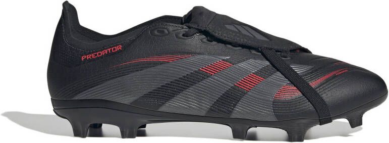 Adidas Predator League FT Gras Kunstgras Voetbalschoenen (MG) Zwart Grijs Rood