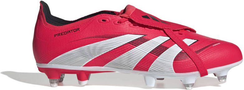 Adidas Predator League FT IJzeren-Nop Voetbalschoenen (SG) Rood Wit Zwart