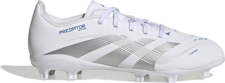 Adidas Predator League Gras Kunstgras Voetbalschoenen (MG) Kids Wit Zilver Blauw