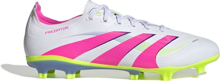 Adidas Predator League Gras Kunstgras Voetbalschoenen (MG) Wit Roze Neongeel
