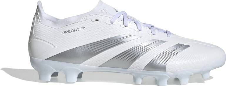 adidas Predator League Gras Kunstgras Voetbalschoenen (MG) Wit Zilver Grijs